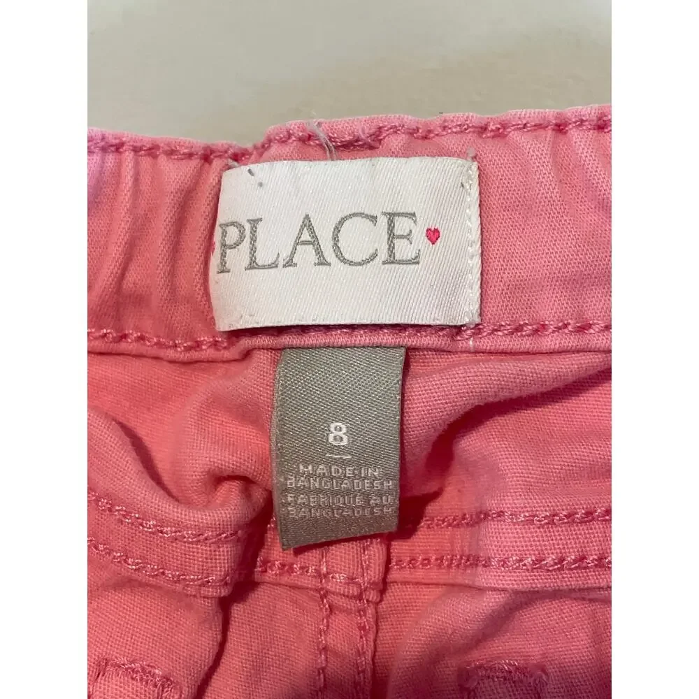 The Children’s Place Pink Bermuda Shorts Size 8 Adjustable Waist